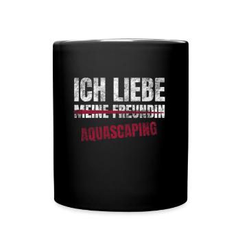 Aquascaping Ich Liebe Zeitvertreib Hobby - Tasse einfarbig - Schwarz - Vorne