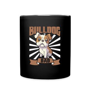 Bulldog Dad - Bulldogge - Full Colour Mug - black - Front