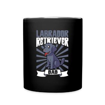 Labrador Retriever Dad - Labrador Retriever - Full Colour Mug - black - Front