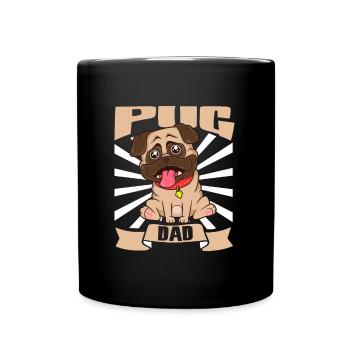 Pug Dad - Mops - Full Colour Mug - black - Front