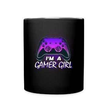 Gamer Girl Gamer Girls Women Gaming - Full Colour Mug - black - Front