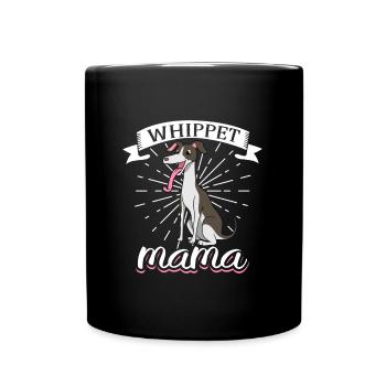 Whippet Mama - Whippet - Tasse einfarbig - Schwarz - Vorne