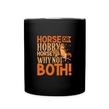 Cheval et passe-temps Horsing - Mug uni - noir - Devant