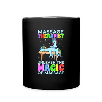 Libérez la magie - Massage - Mug uni - noir - Devant