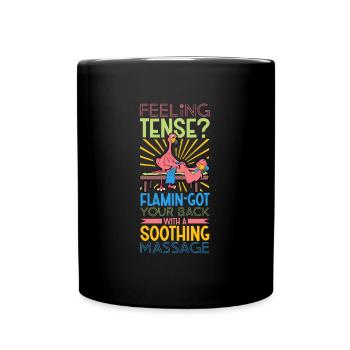 Flamingo is a masseur - Full Colour Mug - black - Front