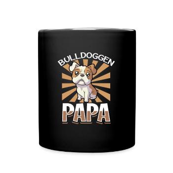 Bulldogs Papa - Bulldog - Mug uni - noir - Devant