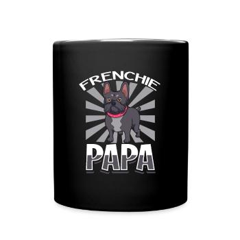 Frenchie Papa - Bouledogue français - Mug uni - noir - Devant