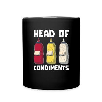 Chef of Spices BBQ Party Gift BBQ Grilling - Full Colour Mug - black - Front