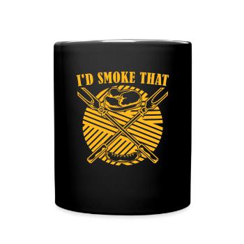 Steak Grill Master BBQ Gift Funny Grilling - Full Colour Mug - black - Front