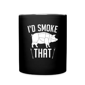 BBQ Grill Master Cadeau Porc Grillades - Mug uni - noir - Devant