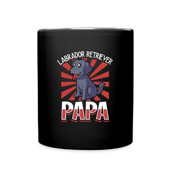 Labrador Retriever Papa - Labrador Retriever - Full Colour Mug - black - Front