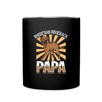 Rhodesian Ridgeback Dad - Rhodesian Ridgeback - Full Colour Mug - black - Front