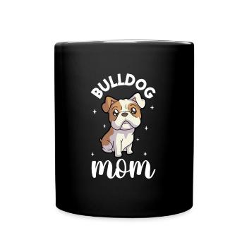 Bulldog Mom - Bulldogge - Full Colour Mug - black - Front