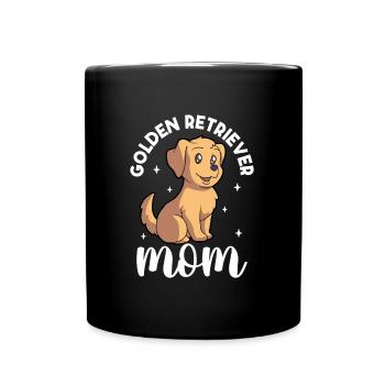Golden Retriever Mom - Golden Retriever - Full Colour Mug - black - Front