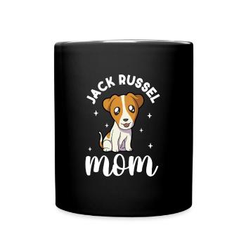 Jack Russel Mom - Jack Russel Terrier - Tasse einfarbig - Schwarz - Vorne