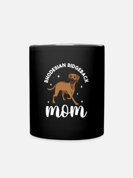 Rhodesian Ridgeback Mom - Rhodesian Ridgeback - Tasse einfarbig - Schwarz