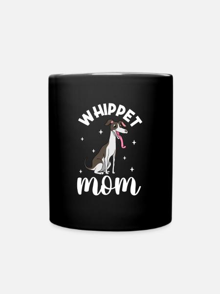 Maman Whippet - Whippet - Mug uni - noir