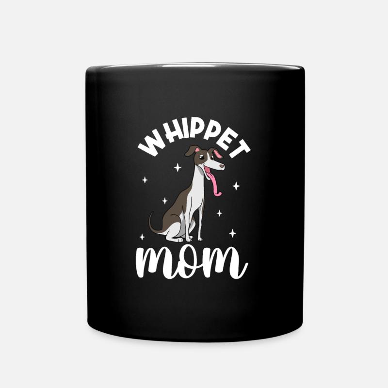 Whippet Mom - Whippet - Tasse einfarbig - Schwarz