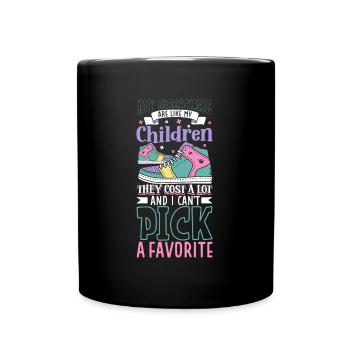 Sneakers are like kids - Sneakerhead - Full Colour Mug - black - Front