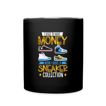 Ich habe eine Sneaker Sammlung - Tasse einfarbig - Schwarz - Vorne
