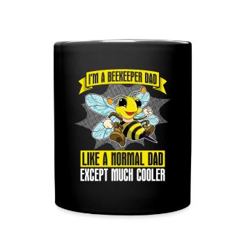 Apiculteur papa insecte fête des pères cadeau abeille apiculteur - Mug uni - noir - Devant