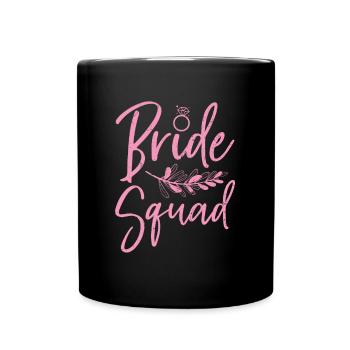 Escouade de la mariée fête de mariage cadeau de mariage mariée - Mug uni - noir - Devant
