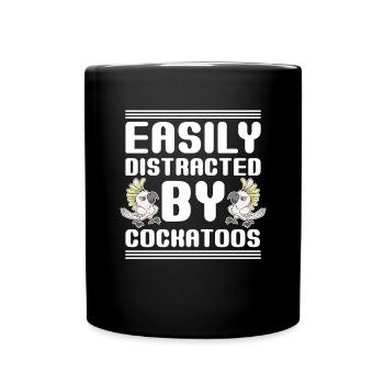 Papagei Vogelliebhaber Geschenk Lustiges Kakadu - Tasse einfarbig - Schwarz - Vorne