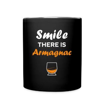 Armagnac - Mug uni - noir - Devant