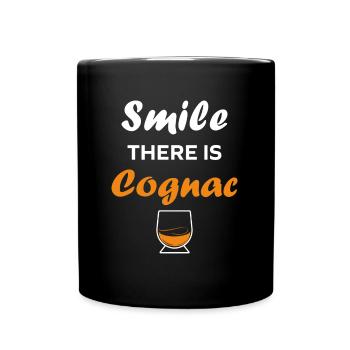 cognac - Mug uni - noir - Devant