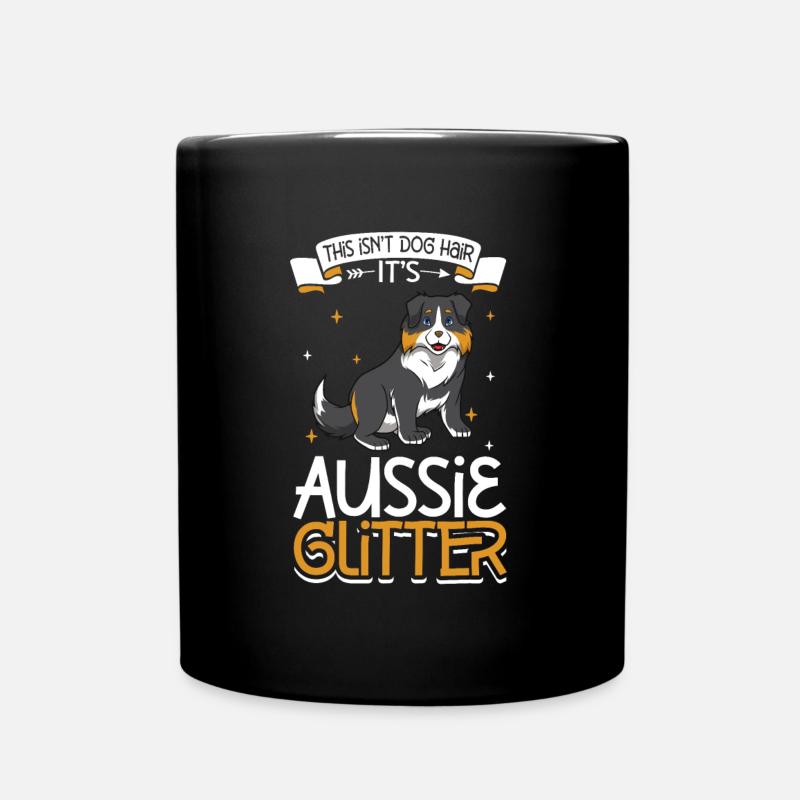 Aussie Glitzer - Tasse einfarbig - Schwarz