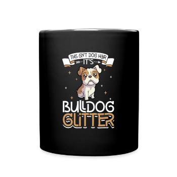 Bulldog Glitter - Full Colour Mug - black - Front