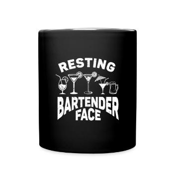 Barman Cadeau Emploi Serveur Barman - Mug uni - noir - Devant