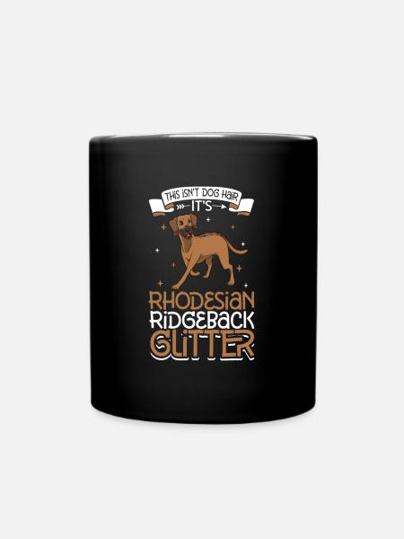 Rhodesian Ridgeback paillettes - Mug uni - noir