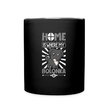 La maison est là où est ma Bolonka - Bolonka Zwetna - Mug uni - noir - Devant