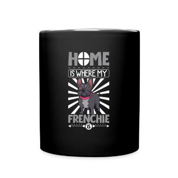 Bouledogue français - Mug uni - noir - Devant