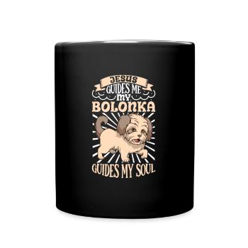 Jésus et ma Bolonka Zwetna - Mug uni - noir - Devant