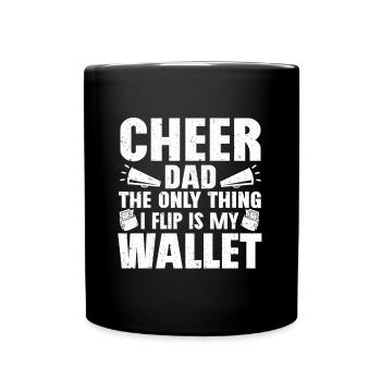 Pom-pom girl Cheerleading Cheerleading Papa - Mug uni - noir - Devant