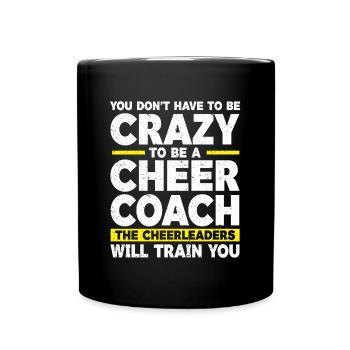 Cheerleader Cheerleading Cheer Trainer - Full Colour Mug - black - Front