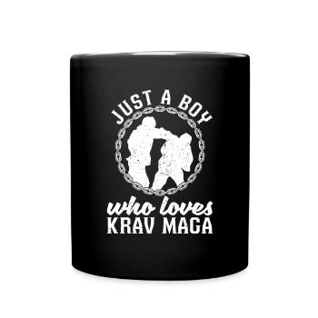 Juste un garçon qui aime le Krav Maga Israël Krav Maga - Mug uni - noir - Devant