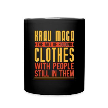 Israel Martial Artist Gift Funny Krav Maga - Full Colour Mug - black - Front