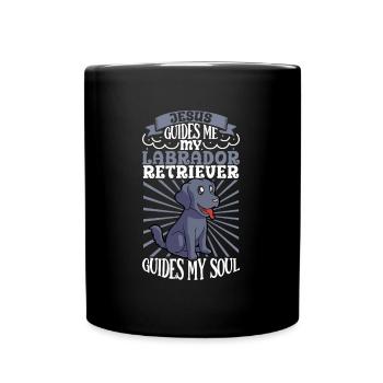 Jésus et mon Labrador Retriever - Mug uni - noir - Devant