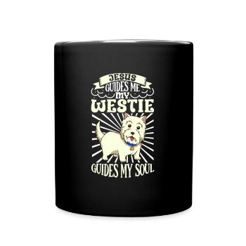 Jésus et mon West Highland Terrier - Mug uni - noir - Devant