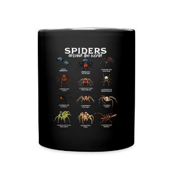 Araignées dans le monde - Espèces d’araignées - Mug uni - noir - Devant