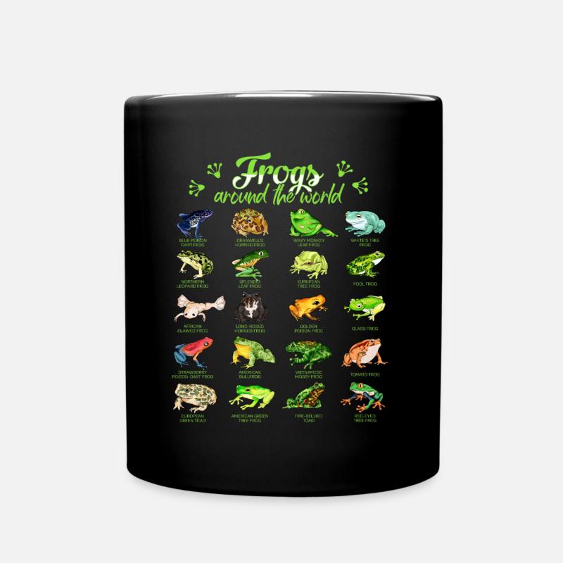 Frösche der Welt - Frosch - Tasse einfarbig - Schwarz