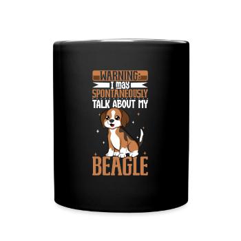 Beagle Lover - Full Colour Mug - black - Front