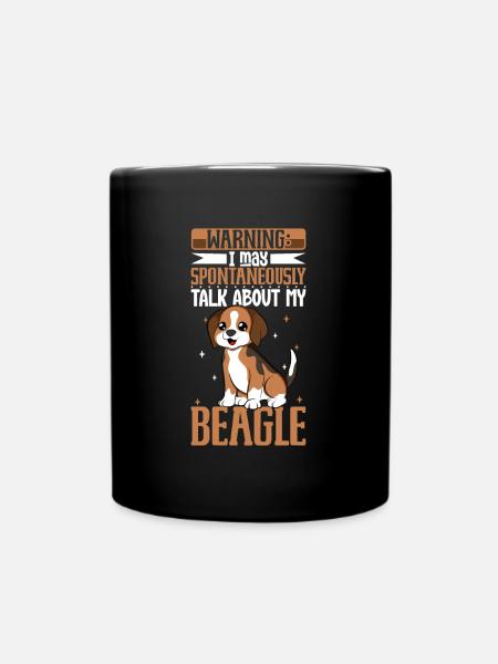 Beagle Liebhaber - Tasse einfarbig - Schwarz