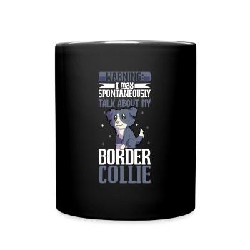 Border Collie Lover - Full Colour Mug - black - Front
