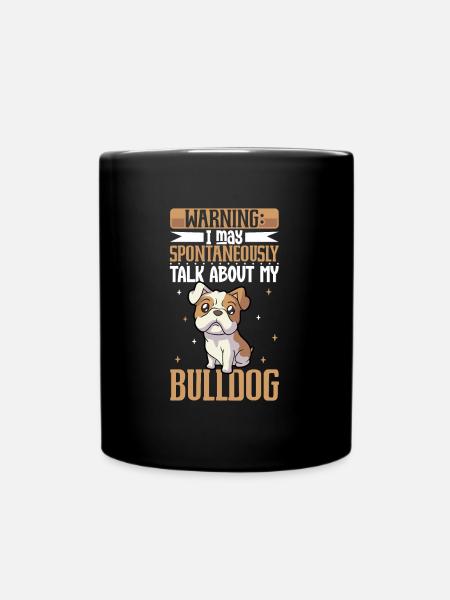 Amoureux des bouledogues - Mug uni - noir