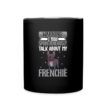 Amoureux du bouledogue français - Mug uni - noir - Devant