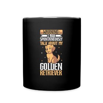 Golden Retriever Lover - Full Colour Mug - black - Front